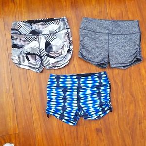THREE/ SOLD INDIVIDUAL VICTORIA'S SECRET NEW VSX SPORT SHORTS Small Ruched sides